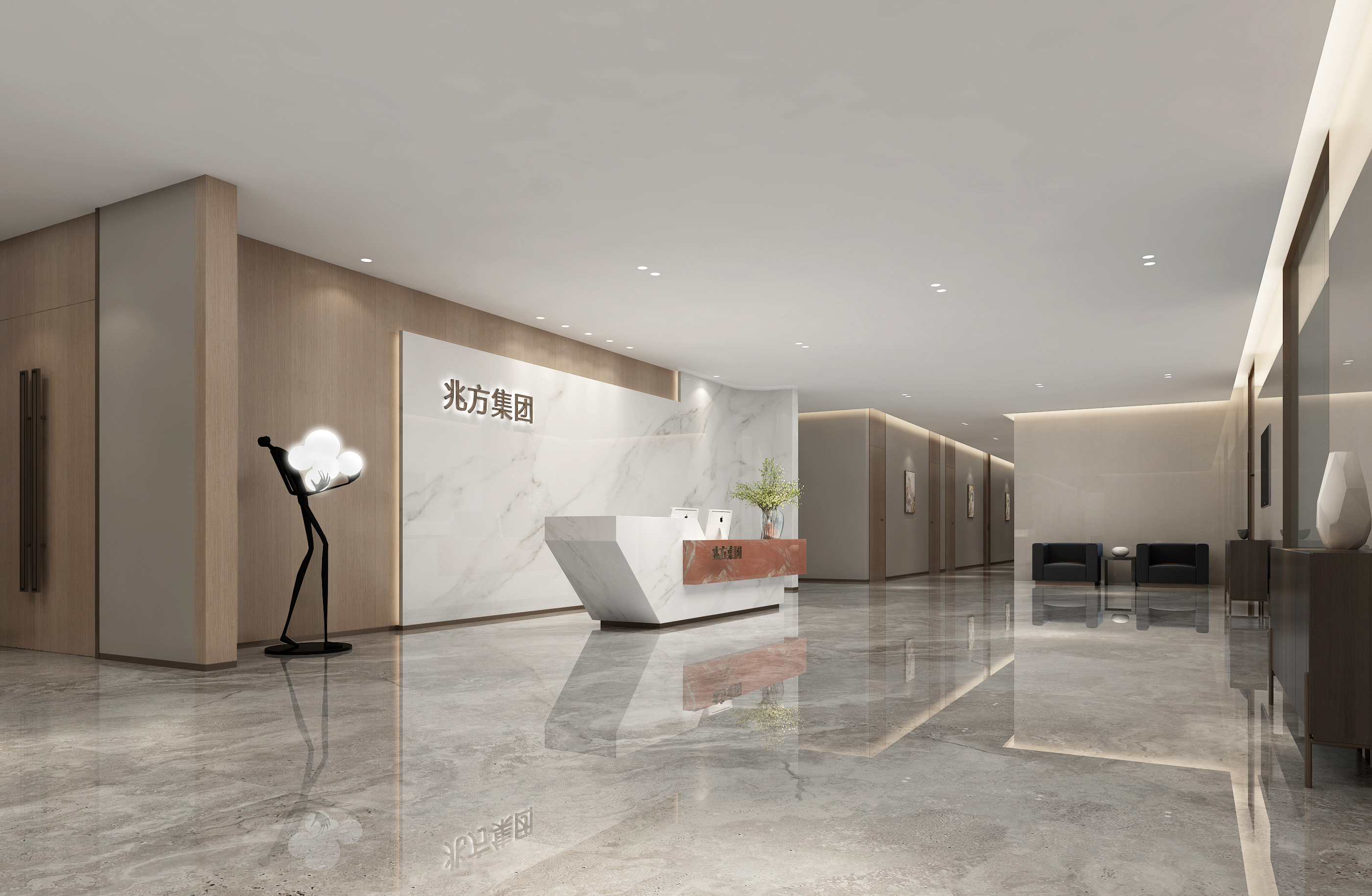 筑泰裝飾 | 辦公室前臺如何裝修更有逼格？